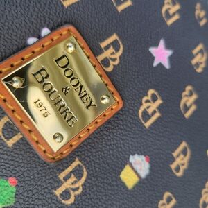 Dooney & Bourke Patterned Hobo Bag with Gold Logo